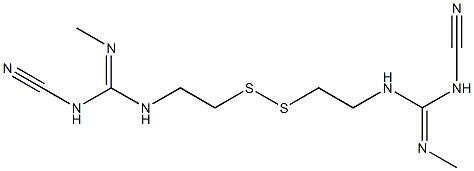 N-Cyano-3-(cyanoaMino)-N'-Methyl-7,8-dithia-2,4,11-triazadodec-2-en-12-iMidaMide (CiMetidine IMpurity) CAS#: 74886-59-2