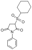 N-Phenyl-3-(cyclohexylsulfonyl)pyrrolidine-2,5-dione CAS#: 77391-58-3