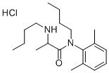 N-butyl-2-butylamino-N-(2,6-dimethylphenyl)propanamide hydrochloride CAS#: 78218-43-6