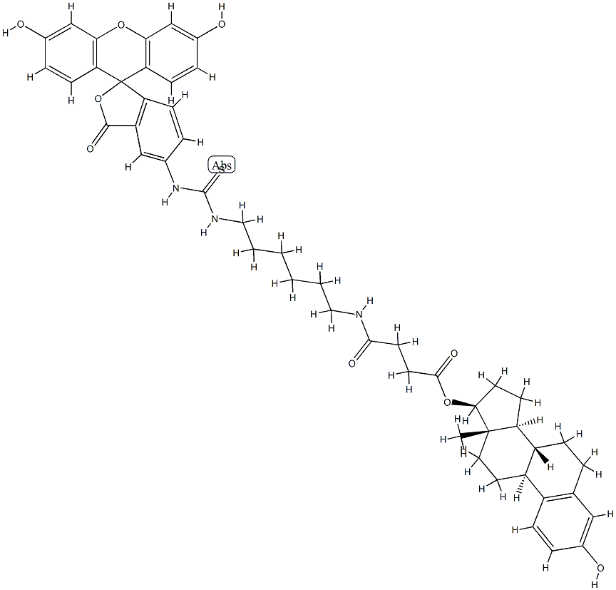 N-(estradiol-17 beta-succinylaminohexyl)-N'-fluoresceinyl-thiourea CAS#: 78232-36-7