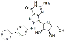 N-(guanosin-8-yl)-4-aminobiphenyl CAS#: 74764-35-5