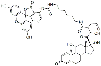 N-(prednisolone-21-succinylaminohexyl)-N'-fluoresceinyl-thiourea CAS#: 78232-37-8