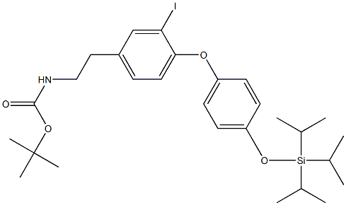 N-tert-Butoxycarbonyl-O-triisopropylsilyl 3-iodothyronaMine CAS#: 788824-53-3