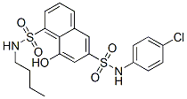 N1-butyl-N6-(4-chlorophenyl)-8-hydroxynaphthalene-1,6-disulphonamide CAS#: 75935-42-1