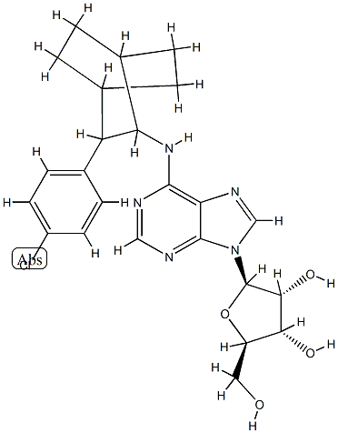 N(6)-(2-(4-chlorophenyl)bicyclo(2.2.2.)-octyl)(3)-adenosine CAS#: 74717-74-1