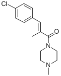 Piperazine, 1-(3-(4-chlorophenyl)-2-methyl-1-oxo-2-propenyl)-4-methyl- CAS#: 76691-24-2