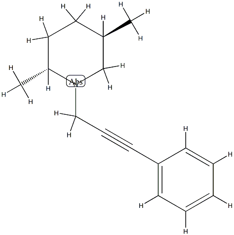 Piperidine, 2,5-dimethyl-1-(3-phenyl-2-propynyl)-, (2R,5R)-rel- (9CI) CAS#: 790205-14-0
