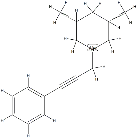 Piperidine, 3,5-dimethyl-1-(3-phenyl-2-propynyl)-, (3R,5S)-rel- (9CI) CAS#: 780035-22-5