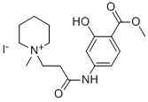 Piperidinium, 1-(2-(4-carboxy-3-hydroxycarbanilino)ethyl)-1-methyl-,io dide, methyl ester CAS#: 73790-27-9