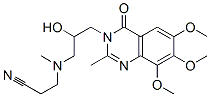 Propanenitrile,  3-[[2-hydroxy-3-(6,7,8-trimethoxy-2-methyl-4-oxo-3(4H)-quinazolinyl)propyl]methylamino]- CAS#: 784077-41-4