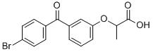 Propionic acid, 2-(m-(p-bromobenzoyl)phenoxy)- CAS#: 74168-06-2