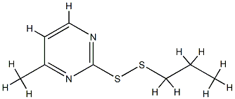Pyrimidine,4-methyl-2-(propyldithio)-(9CI) CAS#: 778558-46-6
