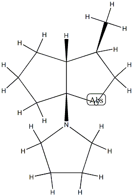Pyrrolidine, 1-[(3R,3aR,6aR)-hexahydro-3-methyl-6aH-cyclopenta[b]furan-6a-yl]-, rel- (9CI) CAS#: 777078-96-3