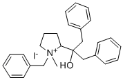 Pyrrolidinium, 2-(1-hydroxy-2-phenyl-1-(phenylmethyl)ethyl)-1-methyl-1 -(phenylmethyl)-, iodide CAS#: 79820-06-7