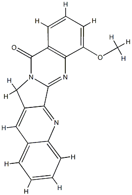 Quino[2,3:3,4]pyrrolo[2,1-b]quinazolin-11(13H)-one,  7-methoxy- CAS#: 704912-40-3