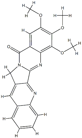 Quino[2,3:3,4]pyrrolo[2,1-b]quinazolin-11(13H)-one,  7,8,9-trimethoxy- CAS#: 704912-42-5