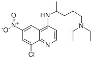 Quinoline, 8-chloro-4-((4-(diethylamino)-1-methylbutyl)amino)-6-nitro- CAS#: 78703-80-7