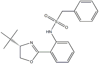 (S)-N-(2-(4-(tert-butyl)-4,5-dihydrooxazol-2-yl)phenyl)-1-phenylmethanesulfonamide CAS#: 784194-02-1