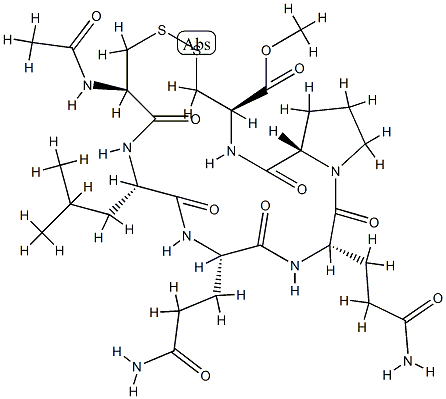 acetylcysteinyl-leucyl-glutamyl-glutamyl-prolyl-cysteine methyl ester cyclic disulfide CAS#: 79397-11-8