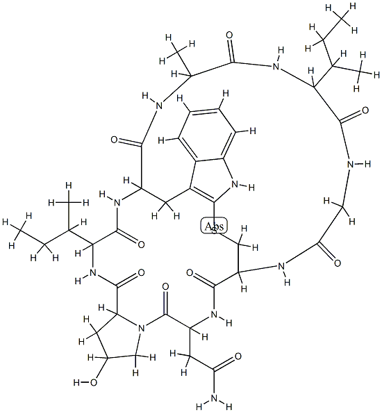 amaninamide, deoxy-Ile(3)-Ala(5)- CAS#: 78897-51-5