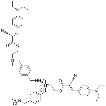bis[[2-[[2-cyano-3-[4-(diethylamino)phenyl]-1-oxoallyl]oxy]ethyl]dimethyl(p-xylene-alpha,alpha'-diammonium)] dichloride CAS#: 73570-66-8