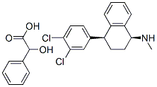 cis-(1s,4s)-n-methyl-4-(3,4-dichlorophenyl)-1,2,3,4-tetrahydro-1-naphthalenamine mandelate CAS#: 79617-97-3