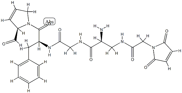 cyclo(glycyl-phenylalanyl-prolyl-N(beta)-(N-maleoylglycyl)-alpha,beta-diaminopropanoyl) CAS#: 77087-68-4