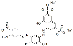 disodium 4-[[5-[(3-amino-4-nitrophenyl)azo]-2,4-dihydroxyphenyl]azo]-5-hydroxynaphthalene-2,7-disulphonate CAS#: 72828-77-4