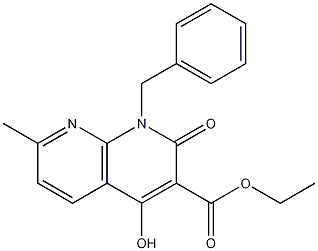ethyl 1-benzyl-4-hydroxy-7-methyl-2-oxo-1,2-dihydro-1,8-naphthyridine-3-carboxylate CAS#: 76336-03-3