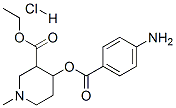 ethyl 4-(4-aminobenzoyl)oxy-1-methyl-piperidine-3-carboxylate hydrochl oride CAS#: 78219-26-8