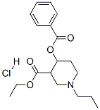 ethyl 4-benzoyloxy-1-propyl-piperidine-3-carboxylate hydrochloride CAS#: 78219-27-9