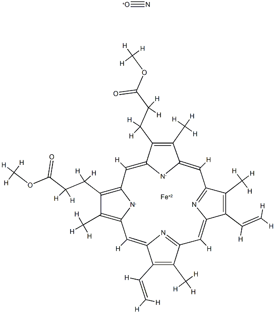 nitrosyl(protoporphyrin IX dimethyl ester)iron II CAS#: 74936-44-0