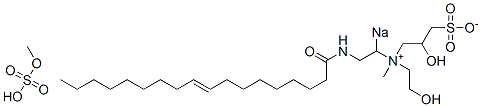 sodio(2-hydroxyethyl)[2-hydroxy-3-sulphonatopropyl](methyl)[2-[(1-oxooctadec-9-enyl)amino]ethyl]ammonium methyl sulphate CAS#: 73791-62-5