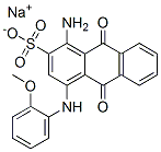 sodium 1-amino-4-o-methoxyanilino-9,10-dihydro-9,10-dioxoanthracene-2-sulphonate CAS#: 78510-27-7