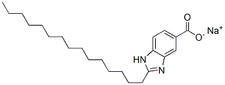 sodium 2-pentadecyl-1H-benzimidazole-5-carboxylate CAS#: 77582-39-9