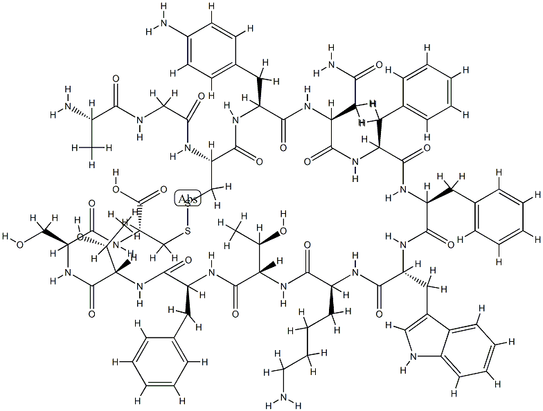 somatostatin, 4-NH2-Phe(4)-Trp(8)- CAS#: 79232-04-5
