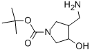 tert-butyl 3-(aminomethyl)-4-hydroxypyrrolidine-1-carboxylate CAS#: 773826-73-6