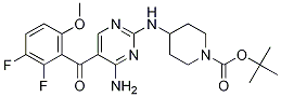 tert-butyl 4-(4-aMino-5-(2,3-difluoro-6-Methoxybenzoyl)pyriMidin-2-ylaMino)piperidine-1-carboxylate CAS#: 741713-41-7