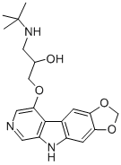 1-((1,1-Dimethyl)amino)-3-(5H-1,3-dioxolo(4,5-f)pyrido(3,4-b)indol-9-y loxy)-2-propanol CAS#: 87603-26-7