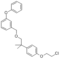 1-((2-(4-(2-Chloroethoxy)phenyl)-2-methylpropoxy)methyl)-3-phenoxybenz ene CAS#: 80854-09-7