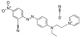 1-[2-[[4-[(2-cyano-4-nitrophenyl)azo]phenyl]ethylamino]ethyl]pyridinium thiocyanate CAS#: 84000-84-0