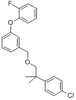 1-((2-(4-Chlorophenyl)-2-methylpropoxy)methyl)-3-(2-fluorophenoxy)benz ene CAS#: 80843-66-9