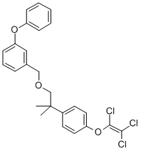 1-((2-(4-((Trichloroethenyl)oxy)phenyl)-2-methylpropoxy)methyl)-3-phen oxybenzene CAS#: 80853-94-7