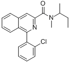 1-(2-CHLOROPHENYL)-N-METHYL-N-(1-METHYLPROPYL)-3-ISOQUINOLINECARBOXAMIDE CAS#: 85532-75-8