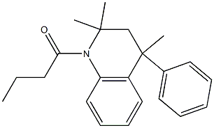 1-(2,2,4-trimethyl-4-phenyl-3,4-dihydroquinolin-1(2H)-yl)butan-1-one CAS#: 84816-96-6