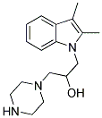 1-(2,3-DIMETHYL-INDOL-1-YL)-3-PIPERAZIN-1-YL-PROPAN-2-OL CAS#: 801228-18-2