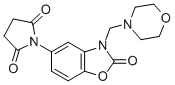 1-(2,3-Dihydro-3-(4-morpholinylmethyl)-2-oxo-5-benzoxazolyl)-2,5-pyrro lidinedione CAS#: 81282-54-4