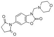 1-(2,3-Dihydro-3-(4-morpholinylmethyl)-2-oxo-6-benzoxazolyl)-2,5-pyrro lidinedione CAS#: 81282-55-5