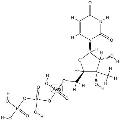 1-(3'-C-methyl-beta-D-ribofuranosyl)uracil 5'-triphosphate CAS#: 87215-07-4