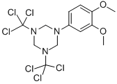 1-(3',4'-DIMETHOXY PHENYL)-3,5-BIS-TRICHLORO-METHYL SYM TRIAZINE CAS#: 80050-87-9